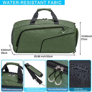 Sports Small Gym Bag for Men and Women Travel Duffel Bag Workout Bag with Shoes Compartment
