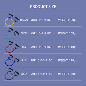 Resistance Bands with Handles, Exercise Bands, Workout Bands with Handles for Men Women, Strength Training Equipment at Home