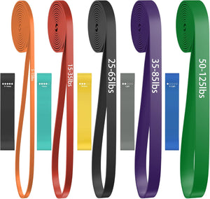 Pull up Bands, Resistance Bands, Pull up Assistance Bands Set for Men & Women, Exercise Workout Bands for Working Out, Body Stretching, Physical Therapy, Muscle Training