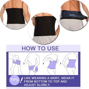 Men Waist Trainer Sauna Vest Sweat Body Shaper Slimming Polymer Weight Loss Zipper Tank Top Premium Workout Waist Cincher Belt