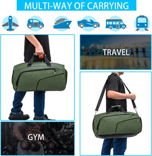 Sports Small Gym Bag for Men and Women Travel Duffel Bag Workout Bag with Shoes Compartment