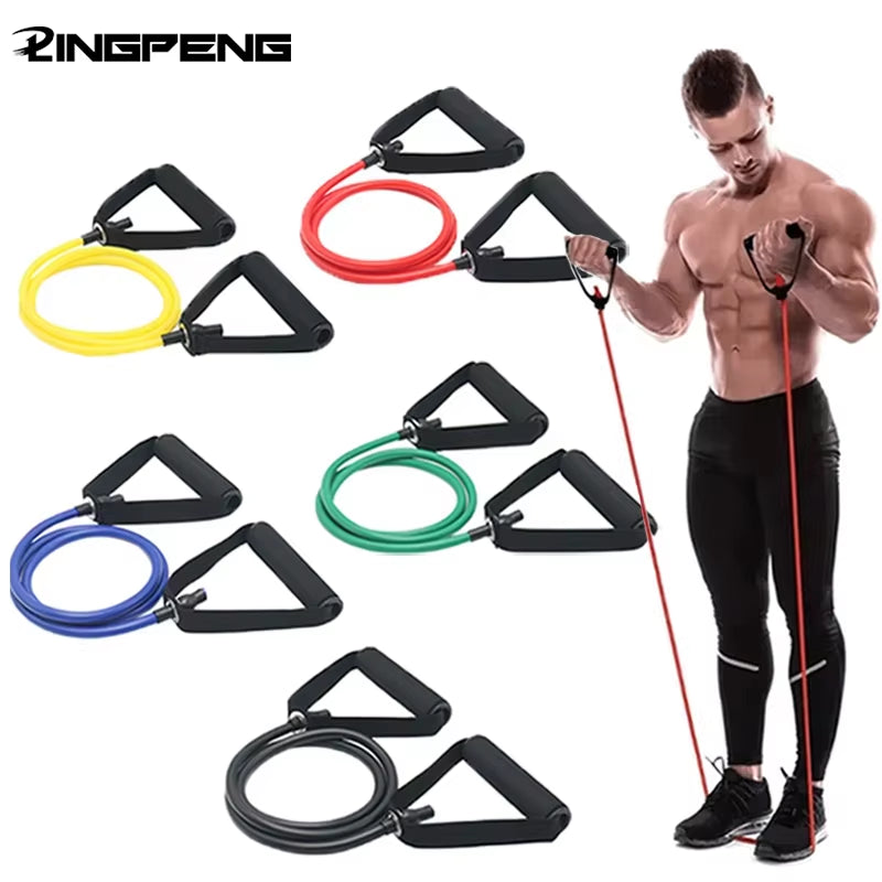 Resistance Bands with Handles, Exercise Bands, Workout Bands with Handles for Men Women, Strength Training Equipment at Home