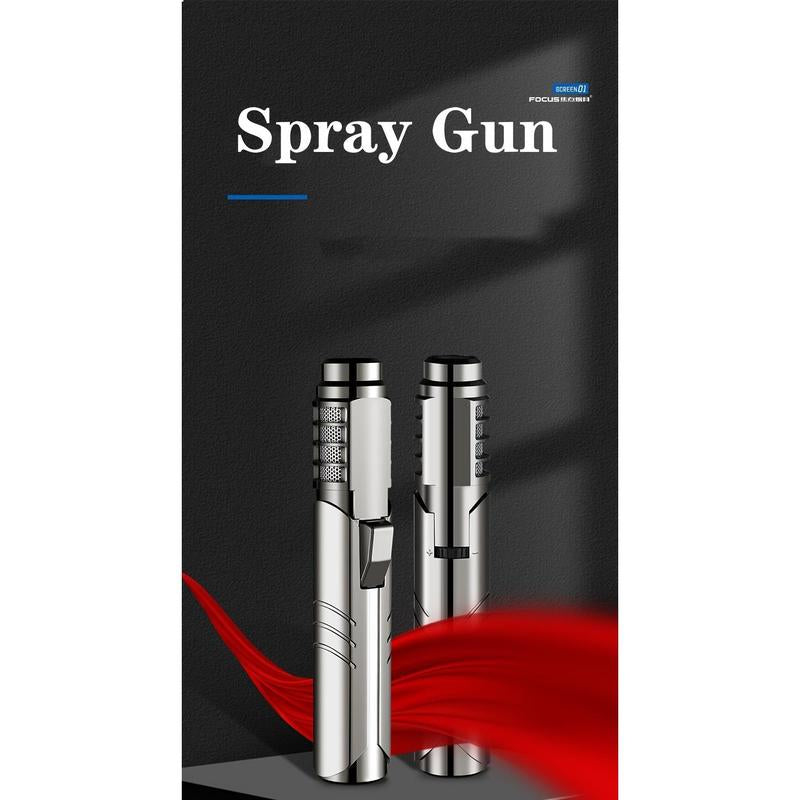 Powerful 1800° High Temperature Metal Spray Gun Butane Gas Lighter - Windproof, Blue, and Portable with Adjustable Flame Control for Outdoor Welding, Camping, and BBQ - Gift Box Packaging Included (Without Butane Gas)