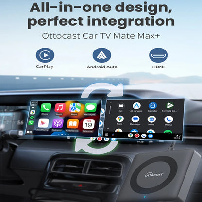 Car TV Mate Wired to Wireless Carplay Adapter Android Auto HDMI Multimedia Video Converter for TV Sticks Game Box Phone