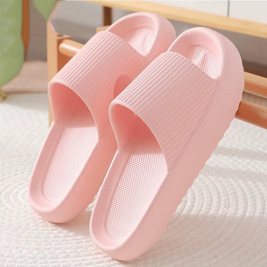 Summer Home Thick-Soled Slippers for Women Breathable Non-Slip Bathroom Women'S Slippers Perfect for Indoor Relaxation