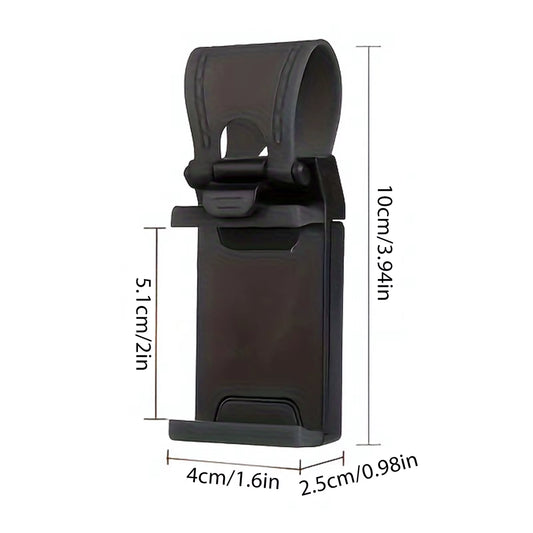 Car Steering Wheel Phone Holder Hook Mount  Navigation Mobile Phone Bracket Support in Car for Iphone Xiaomi Samsung
