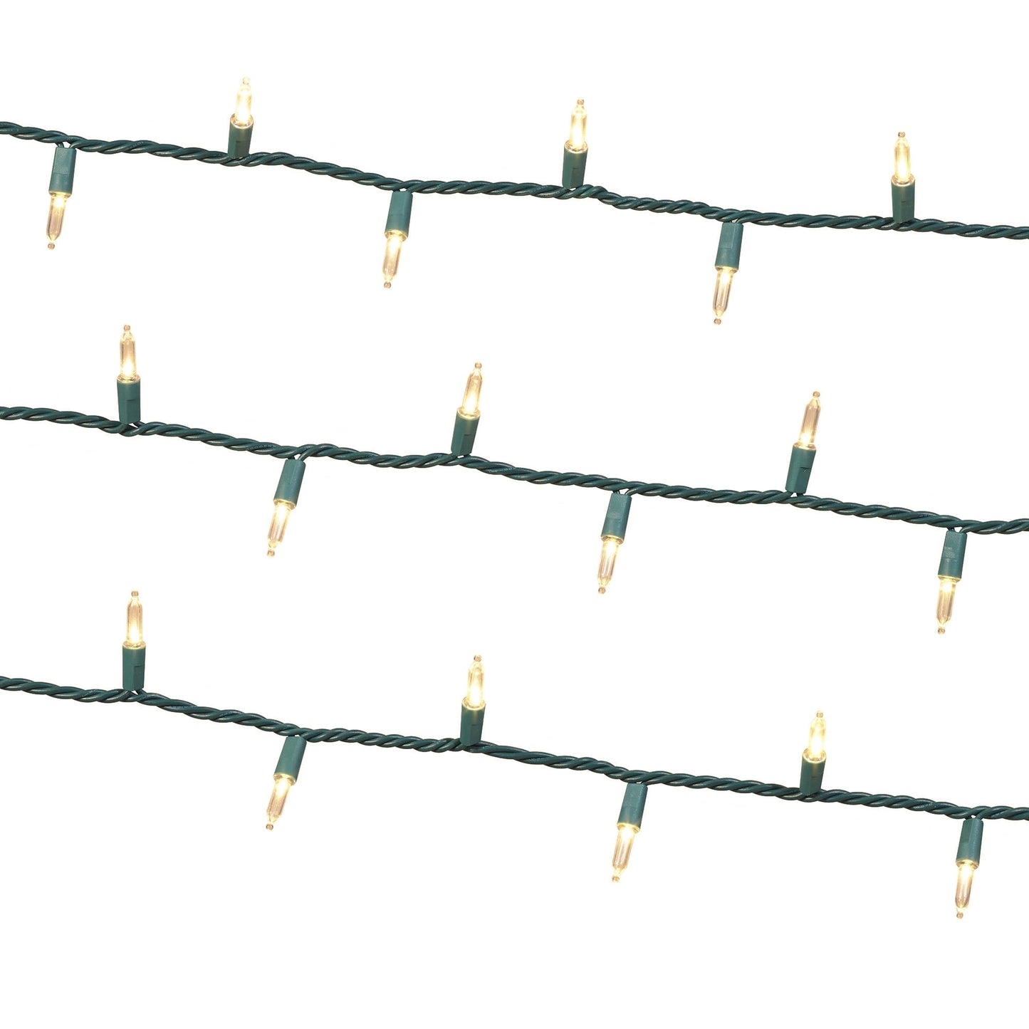 Indoor/Outdoor 100-Count LED Mini Christmas String Lights, Warm White, 19.5', by