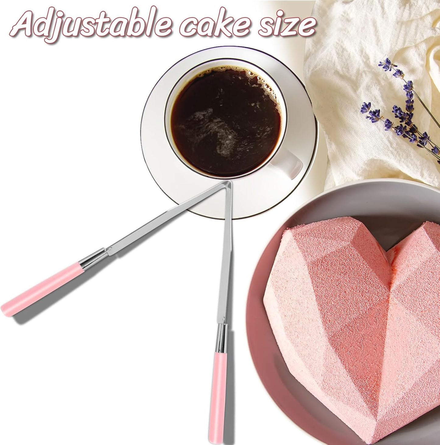 2 Pcs Cake Slicer Cutter and Multi Function Cake Server Stainless Steel Set for Cutting and Serving Desserts, Brownies, Pizza Cake Spatula