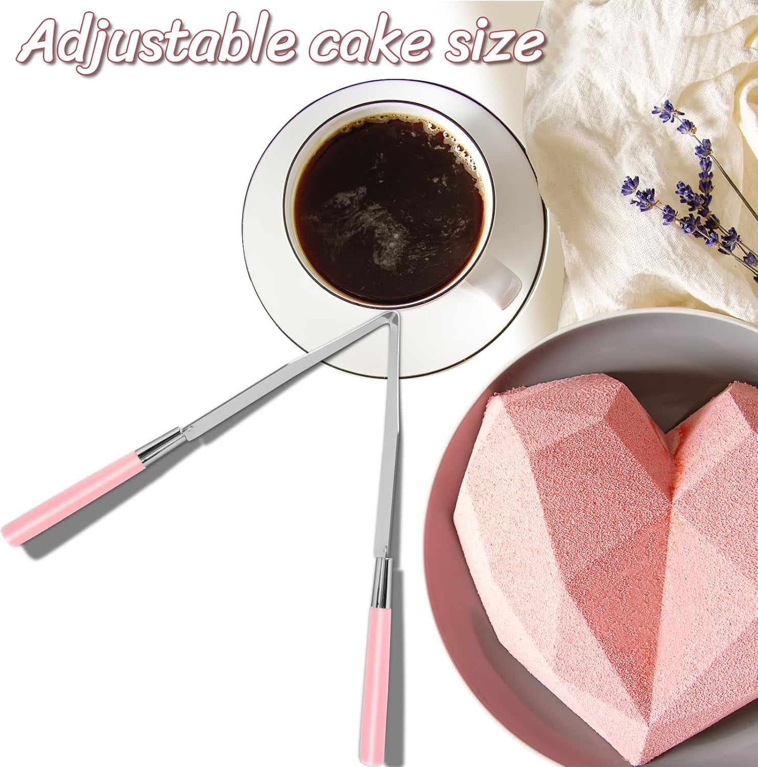 2 Pcs Cake Slicer Cutter and Multi Function Cake Server Stainless Steel Set for Cutting and Serving Desserts, Brownies, Pizza Cake Spatula