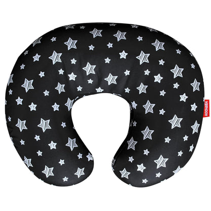 Nursing Pillow Cover for Baby Snug Fits Boppy Nursing Pillows, Super Soft, for Breastfeeding Moms, Grey Star