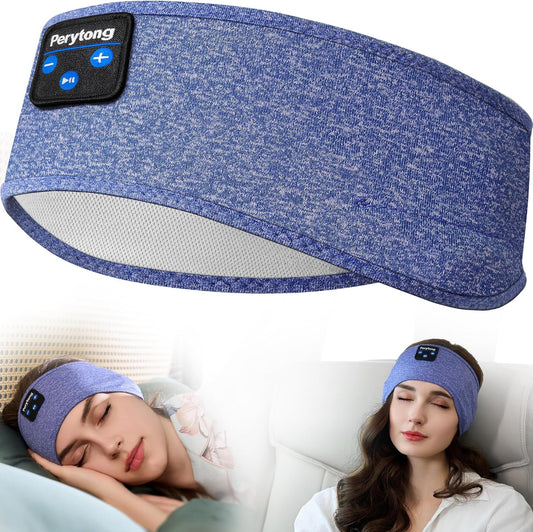 Bluetooth Sports Headband Headphones with Ultra-Thin HD Stereo Speakers for Sleep, Workouts, Jogging, Yoga, Insomnia Relief, Air Travel, and Meditation
