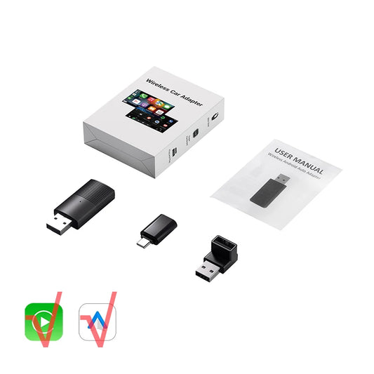 Car TV Mate Wired to Wireless Carplay Adapter Android Auto HDMI Multimedia Video Converter for TV Sticks Game Box Phone