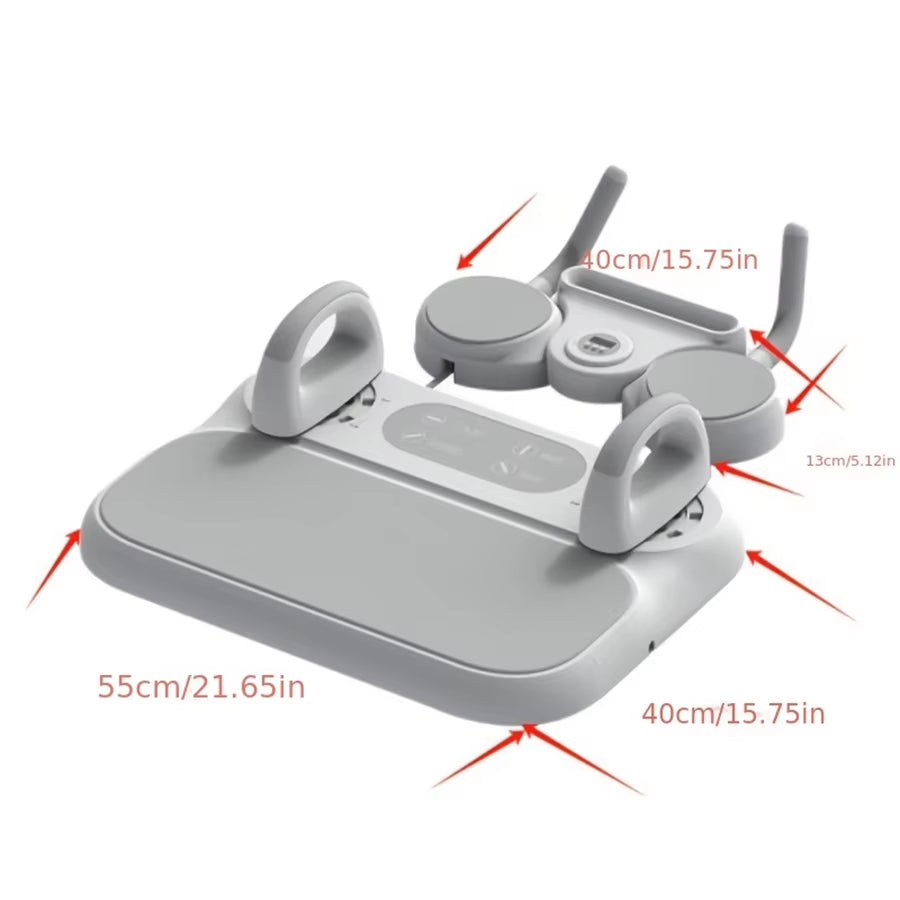 1Pc ABS 6-In-1 Multi-Purpose Pilates and Abdominal Training Board Set with Resistance Band, Ab Roller, Push-Up Board, Counter