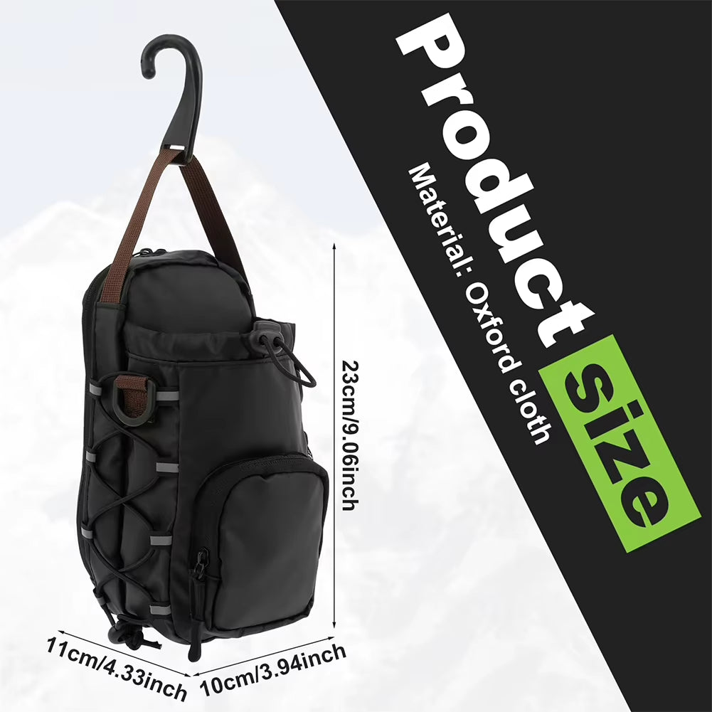 Magnetic Gym Sling Bag with Bottle Holder Gym Crossbody Bag Gym Bottle Carrier Bag for Men Women Gym Accessories Organizer