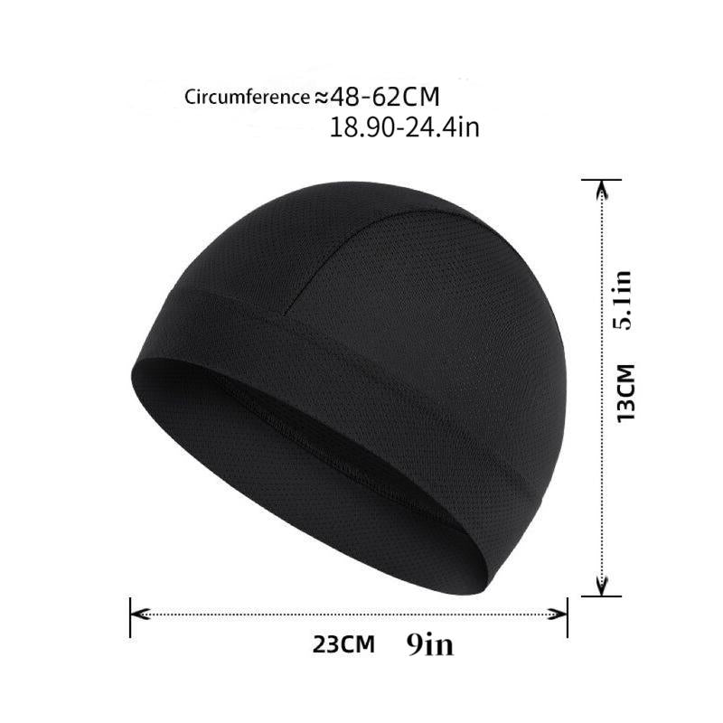 Sports Lined Hat, Brimless Cap, Elastic Helmet, Lined Hat, Unisex Cycling Essential