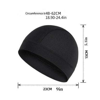 Sports Lined Hat, Brimless Cap, Elastic Helmet, Lined Hat, Unisex Cycling Essential