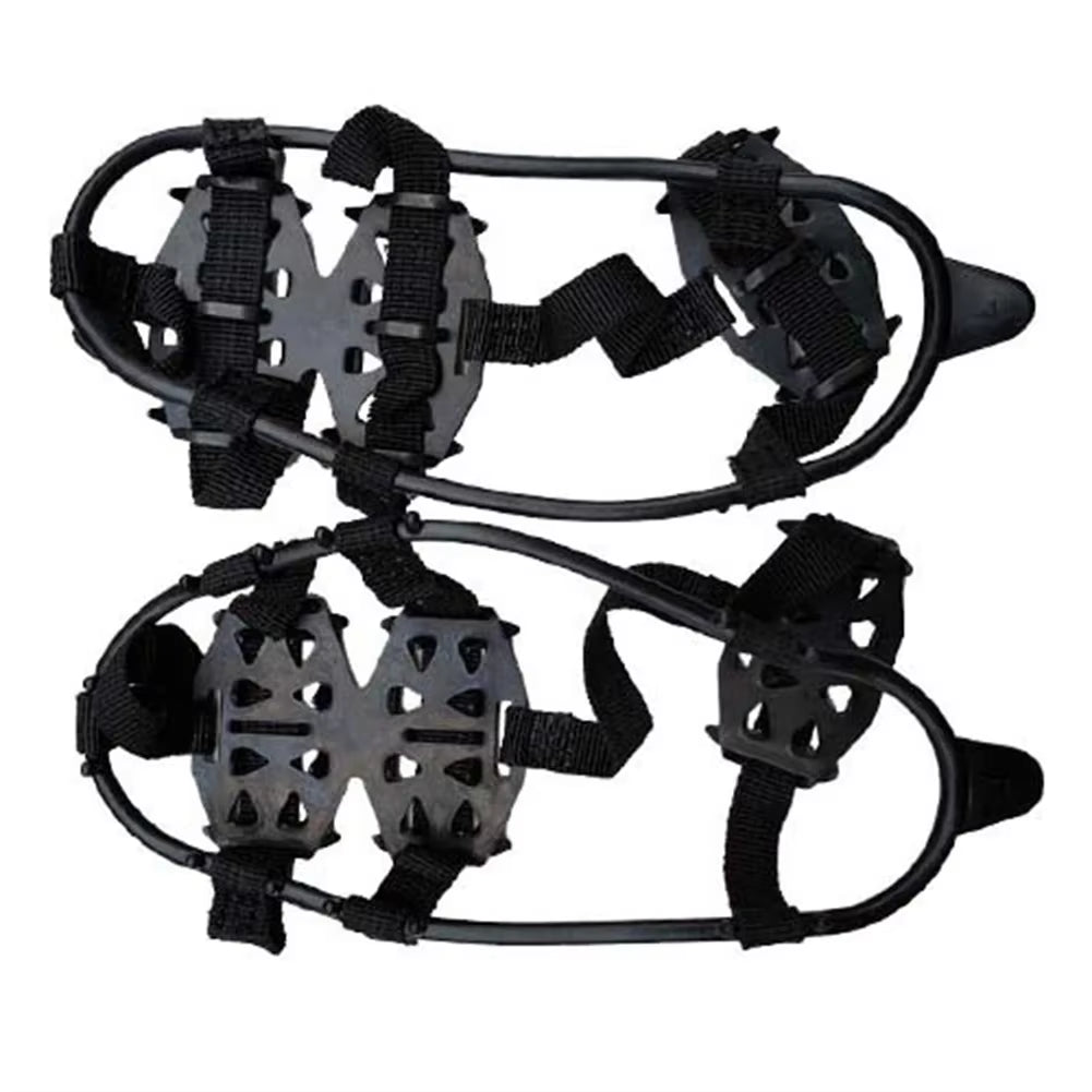24 Teeth Ice Grips Anti-Slip Ice Claws Winter Gripper Unisex Snow Claw Shoe Covers Climbing Chain Crampons Outdoor Accessories