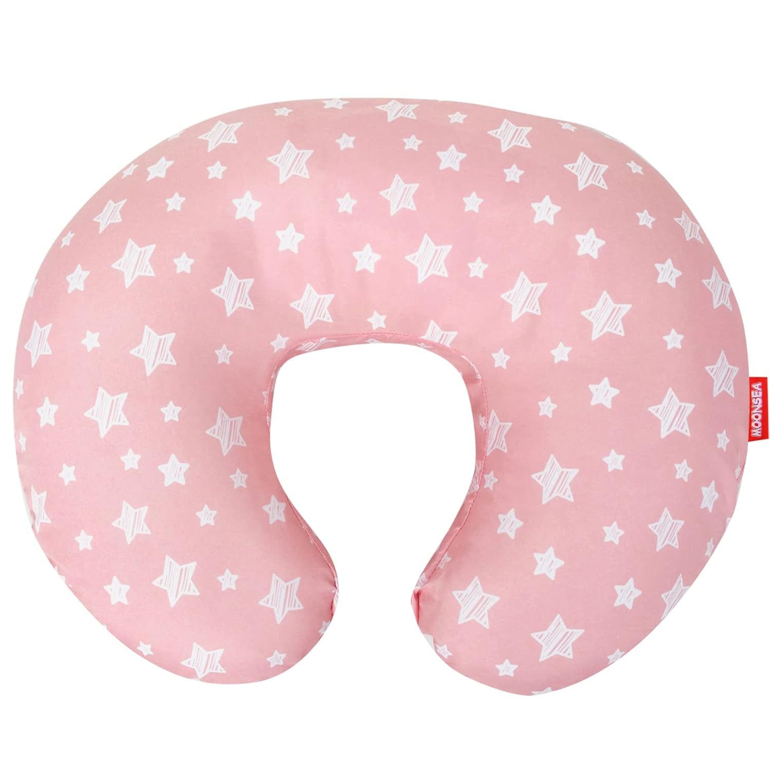 Nursing Pillow Cover for Baby Snug Fits Boppy Nursing Pillows, Super Soft, for Breastfeeding Moms, Grey Star