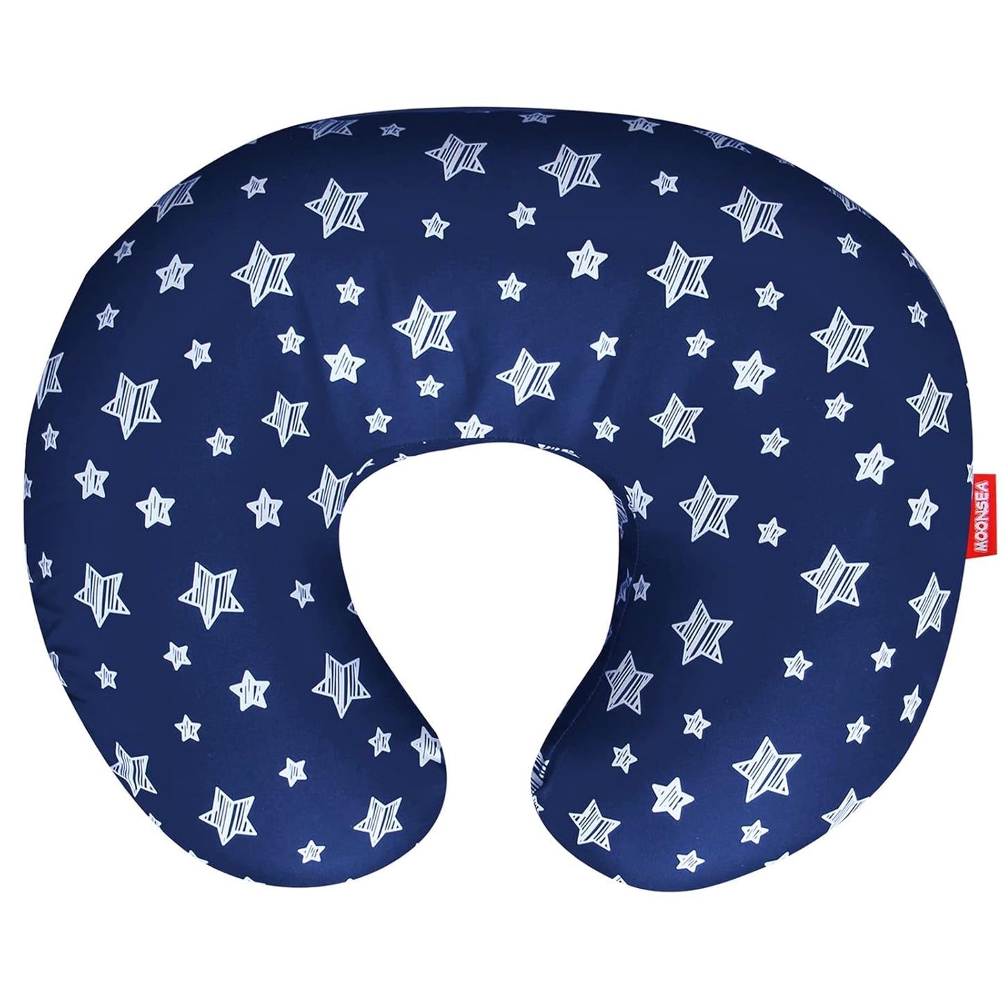 Nursing Pillow Cover for Baby Snug Fits Boppy Nursing Pillows, Super Soft, for Breastfeeding Moms, Grey Star